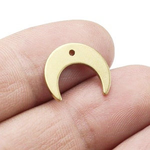 Crescent Moon Charms, Moon Charm For Jewelry Making, Earring Findings, 16x13.5mm, Jewelry Making - R630