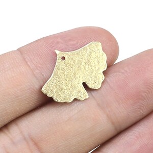 Gingko Leaf Earring Charms, Glitter Leaf Charms, 14.8x20x0.5mm, Earring Findings, Necklace Pendant, Jewelry Making - R2277