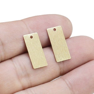 Textured Rectangle Charms, Blank Earring Charm, 18.3x8.3mm, 17x8mm, 18x7mm, Geometric Earring Findings, Jewelry Making -R1292 R1265