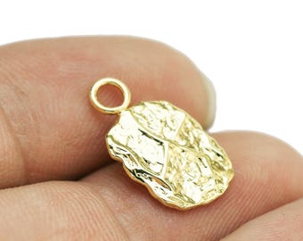 10pcs Trendy Earring Charms, Detachable Charms for Hoops, Real Gold plated, Interchangeable Earrings Making, Jewelry Making -G1017