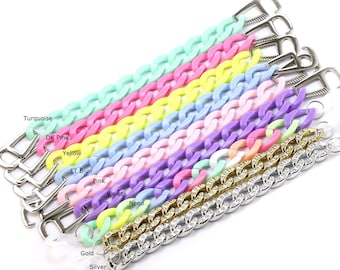 Chain Shoe Charms, Shoe Clips, Shoe Decoration, Acrylic Link Chain, Shoes Charms, Light Weight Hook - SR01