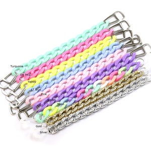 Chain Shoe Charms, Shoe Clips, Shoe Decoration, Acrylic Link Chain, Shoes Charms, Light Weight Hook - SR01