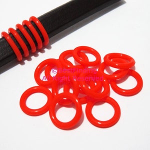 30pcs Silicone o rings Round 12mm red leather stopper spacer o rings sealing rings eco-friendly
