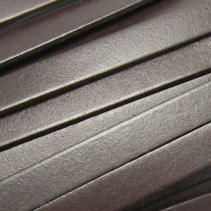 10mm leather cord, Brown leather, 10x2mm flat leather, Genuine cow leather strips, Leather bracelet making