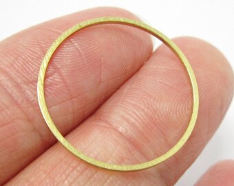Brass round charms, Earring charms, 22x1mm, Round circle charm, Geometric Brass findings, Jewelry making - R155