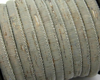 6mm Round cork cord Wood grain Round Portuguese cork strips
