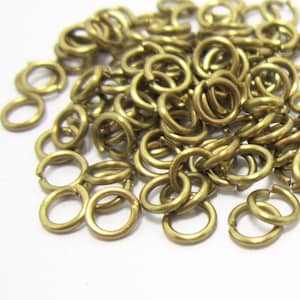 Brass Jump Rings, Open jump rings, 4x0.7mm, 4x0.6mm, 4x0.5mm, Link Chain Connector, Earring findings, Jewelry making supplies - R301 R1677