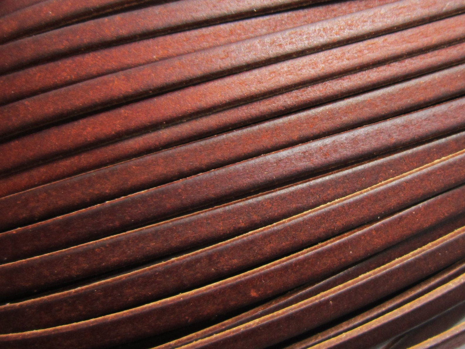 3meters Distressed 5mm leather strips Ancient brown 5x1.5mm Etsy