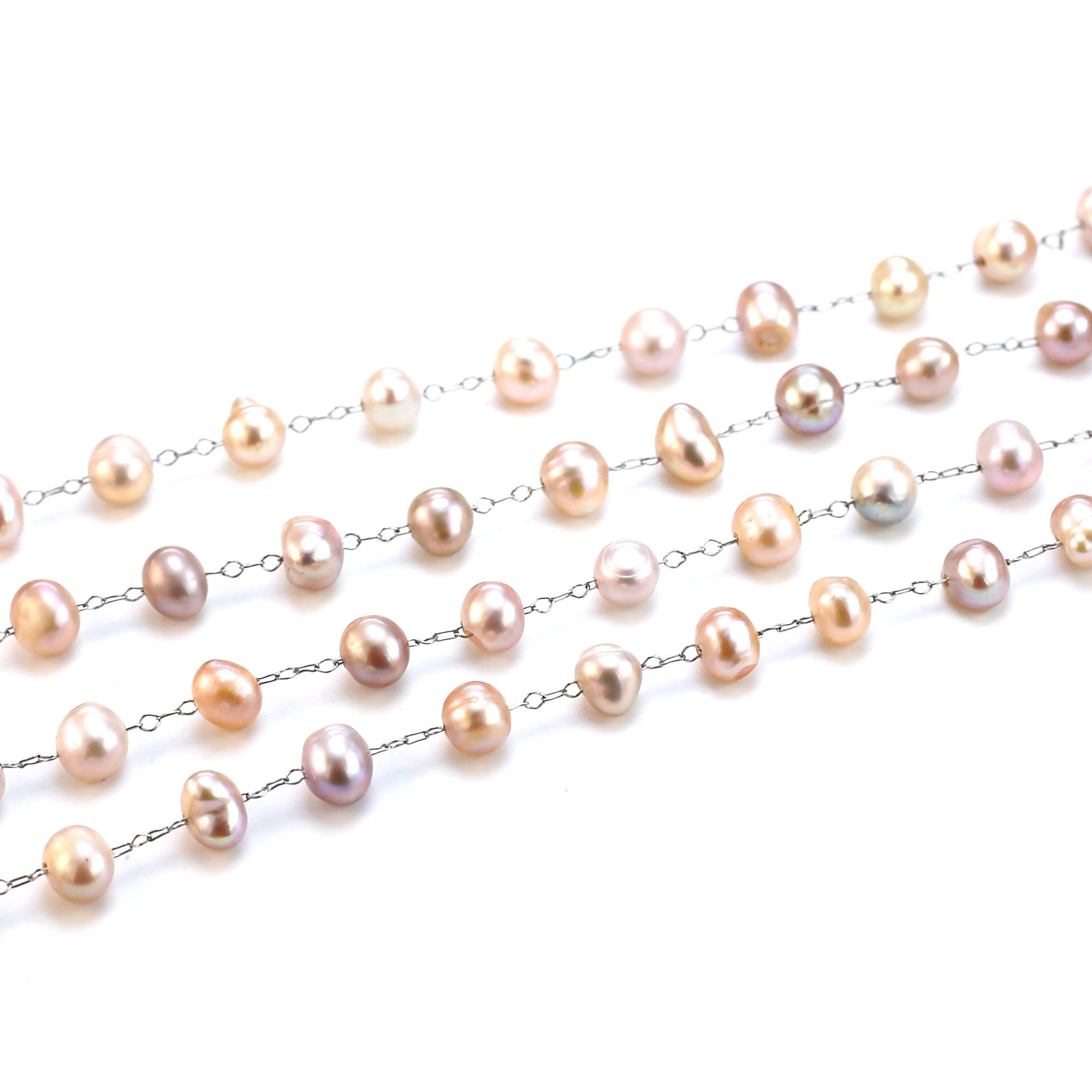 ネックレス・ペンダント Numbering Ribbon Pearl Bead Necklace #9741 4BTR855 Numbering Ribbon Pearl Bead Necklace #9741 4BTR855
