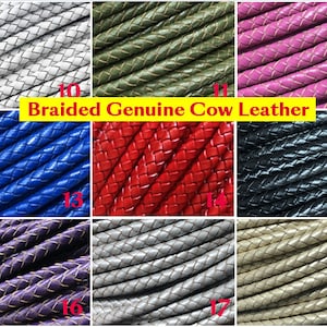 1 Meter Brown Handcraft Braided Woven Genuine Leather Cords - Temu