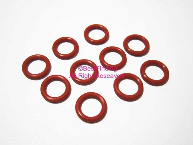30pcs 12mm Silicone O Ring Rubber Rings 10x6mm Licorice Etsy