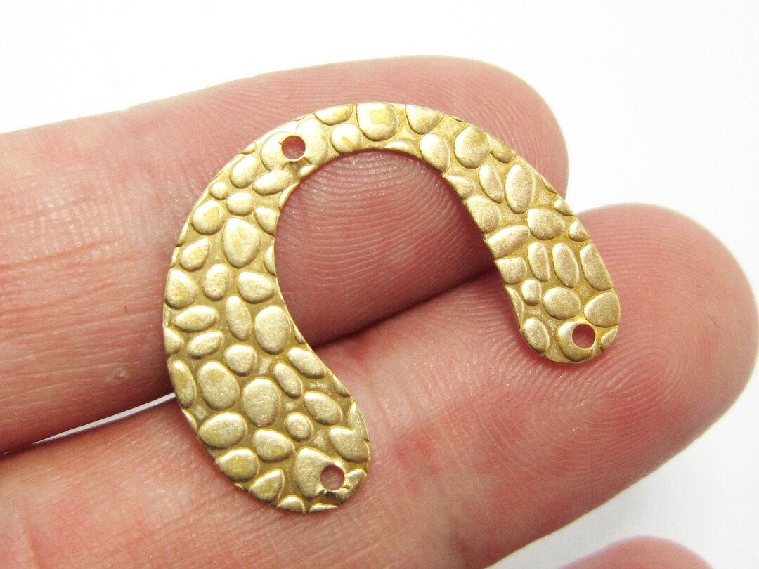 U Shaped Earring Charms Brass U Connector Geometric Earring Etsy