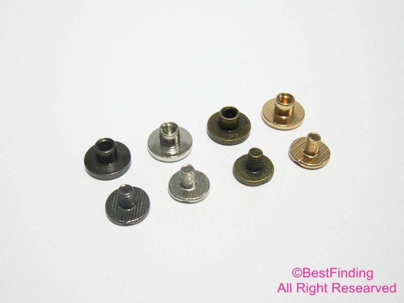 5sets Screw Rivets Rivets Studs 9x5mm Chicago Screw Studs DIY Etsy