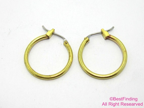 Earring Hoops, Brass Earrings, Round Circle Earring Post, Earring  Supplies, Brass Findings, Jewelry Making R230