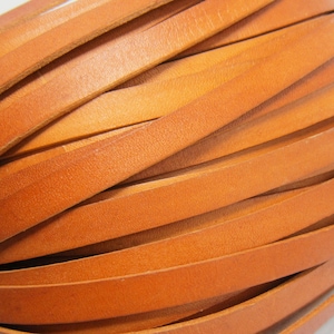 10mm Leather cord, Distressed Leather Cord, 10x2mm, Genuine leather strips, Bracelet making, Antique Camel