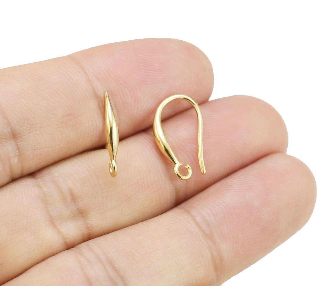 BEEFLYING 9 Paia Di Ganci Per Orecchini In Ottone, Colori Misti (oro, Oro Rosa, Argento), Ipoallergenici, Per Gioielli Fai Da Te, Lunghezza 18 Mm