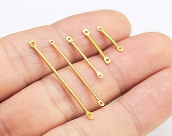 Brass Stick Charm, Earring Charm, Link Chain Connector, 35mm, 40mm, 45mm, Dia. 1.2mm, Brass Findings, Jewelry Making - R754 R755 R756