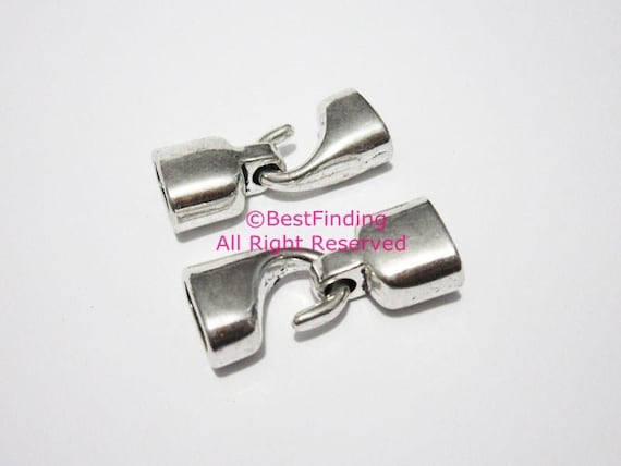 5pcs 10x5mm hook clasp Double strand 5mm leather hook 10x5mm leather clasp RH55