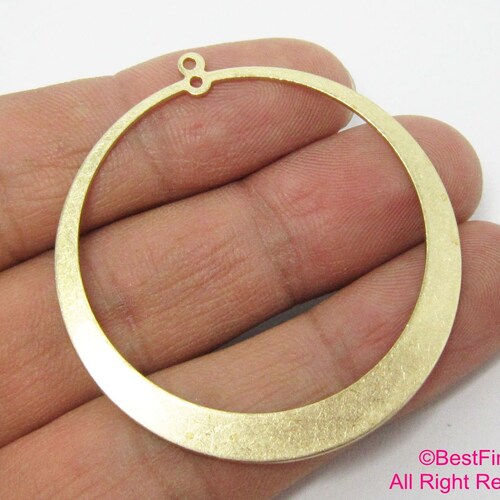 Colgantes redondos para pendientes, colgante redondo para collar, para la fabricación de joyas DIT, componentes para pendientes, 48 x 45 mm - R610