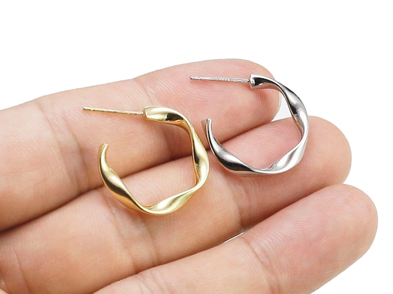 6pcs Hypoallergenic Earrings Studs Jewelry Making Rose Flowe Stud Earrings  Connector Pin Post With Loop Ear