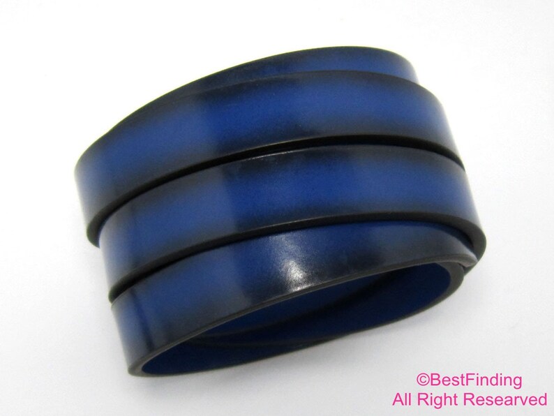 1meter 10mm Leather cord Blue leather Dark side 10x2mm leather | Etsy