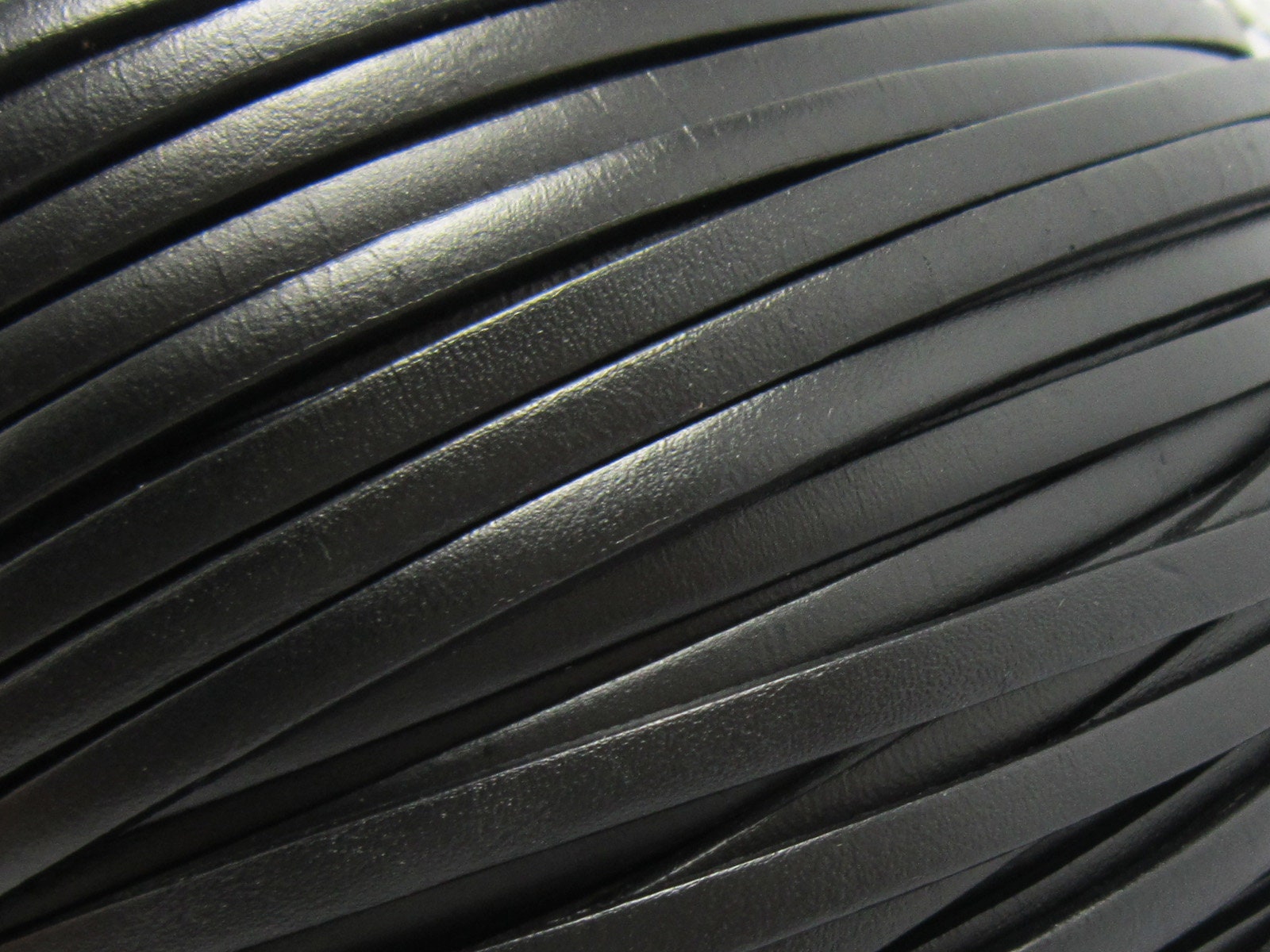 5mm Leather Cord Black 5x2mm Genuine Leather Cord 5mm Leather Etsy Canada