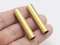 Brass Himmeli Tubes, Round Brass Tubes, Geometric Himmeli, For Air Plants, 40x7.8mm, Brass Findings, DIY Jewelry Supplies - R2207