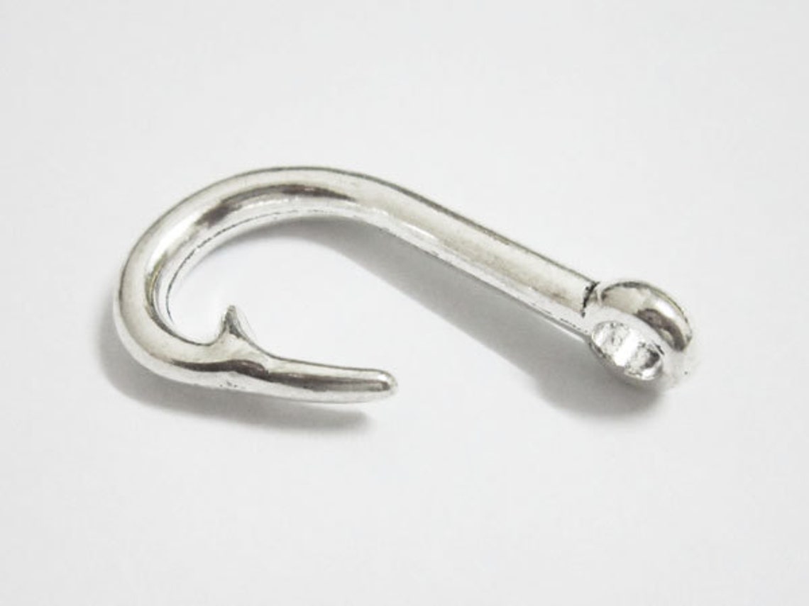 10pcs Fishhook Clasp 5mm Round or Flat Leather Half Cuff Angle Etsy