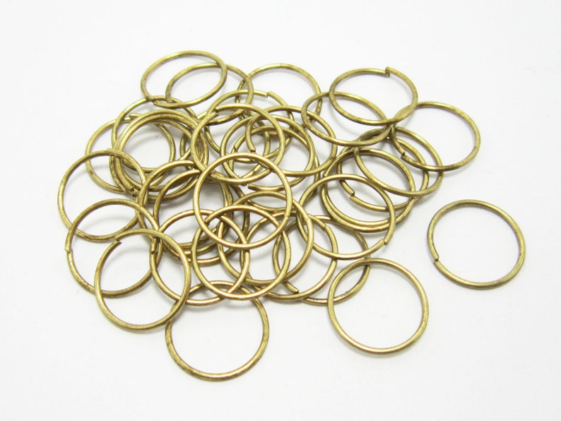 Brass Jump Rings 12x0.8mm Round Raw Brass Jump Rings 100pcs Etsy