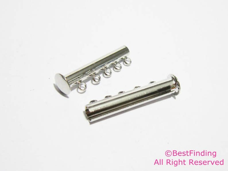 10pcs Slide Lock Clasps 5 Strands Lock Closure Multi Etsy