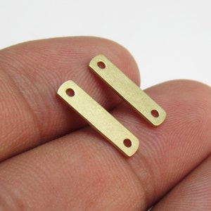 Brass Charms, Rectangle Bar Connector, 15x4mm, Earrings Accessories, Jewelry Making Supplies - R1691