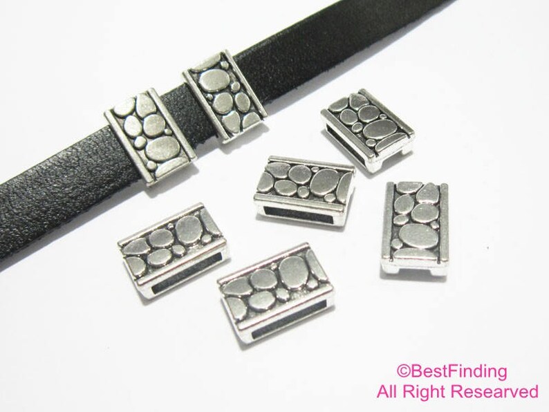 10pcs 10mm Flat leather findings 10mm leather bar sliders Etsy