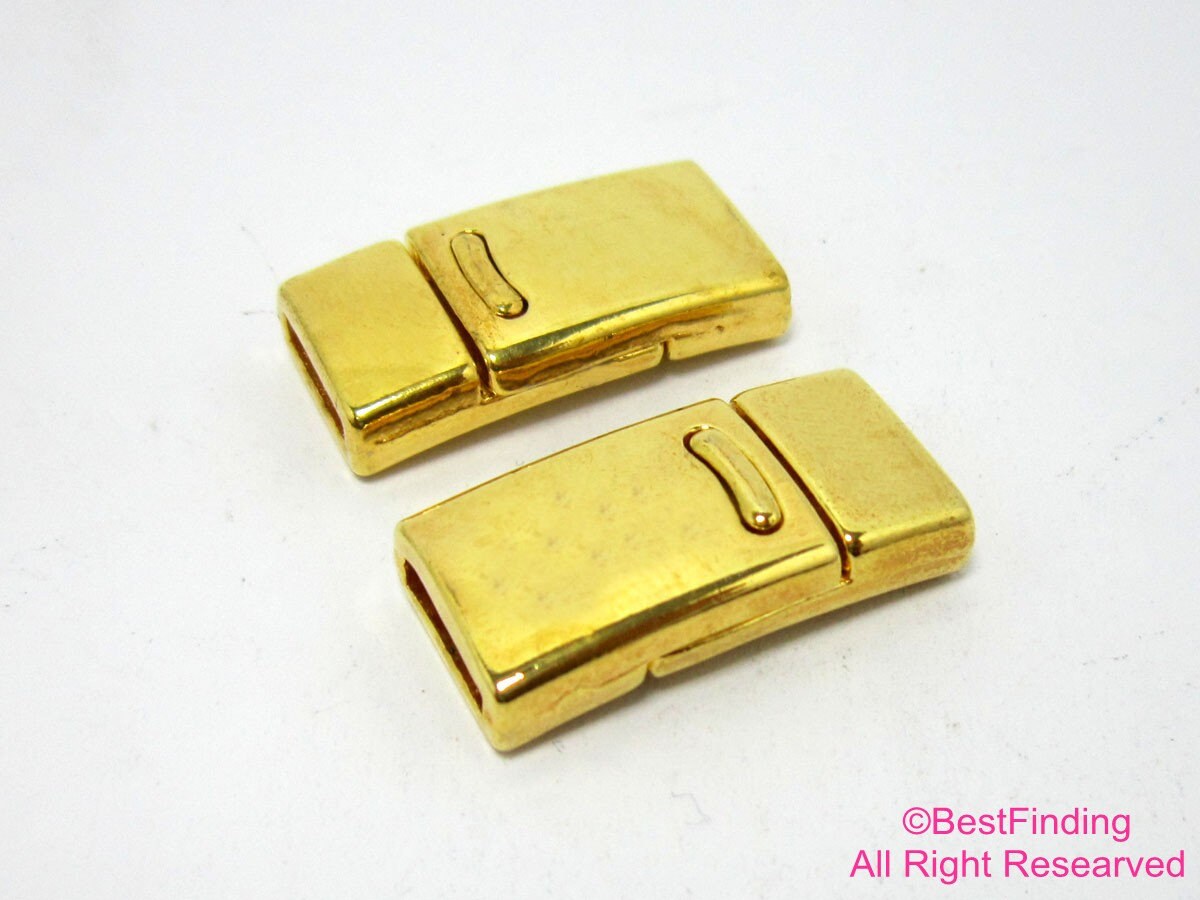 3pcs Clasps 10x2mm Clasp 10mm Flat Leather Bracelet Etsy