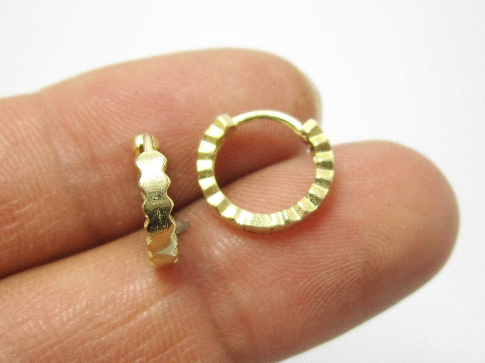 6pcs Hoop Earrings Second Hole Earrings Small Hoop Earrings Etsy UK