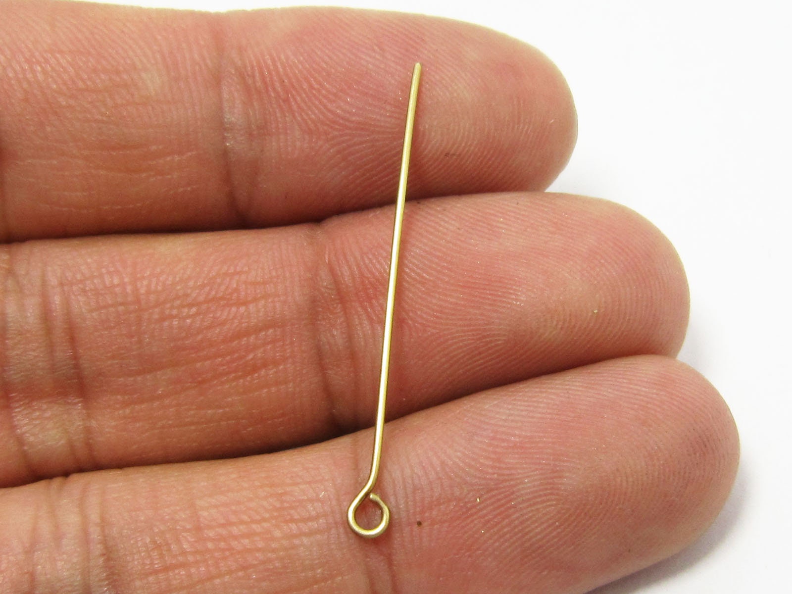 Brass Eye Pin, Size: 45mm, Packaging Type: Packet at Rs 2/gram in Jaipur