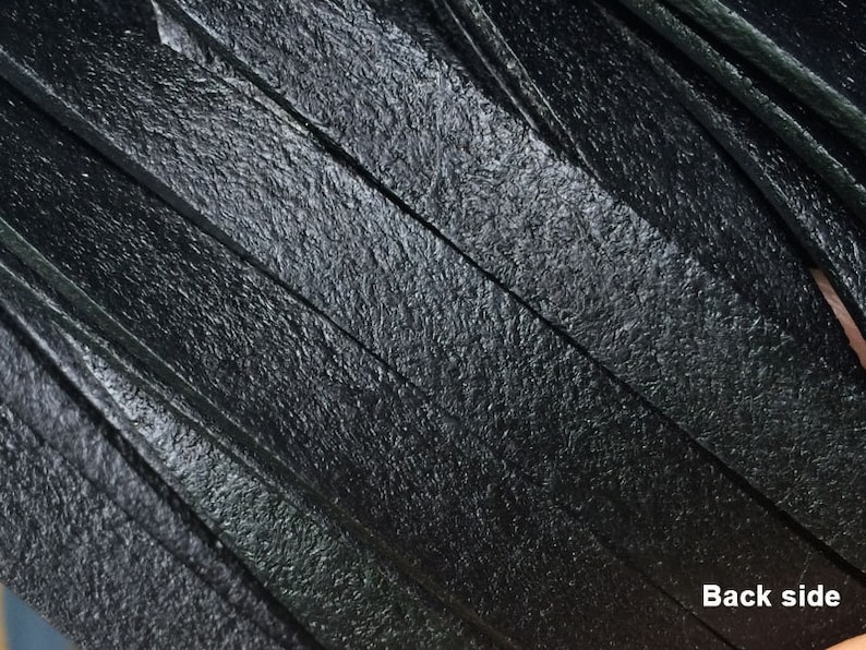 5mm Leather Cord Black 5x2mm Genuine Leather Cord 5mm Leather Etsy Canada