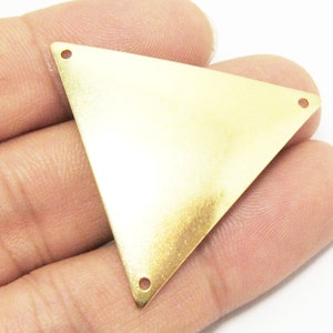 Connettore triangolare in ottone, Ciondoli per orecchini ad arco, 34 mm, Risultati per orecchini geometrici, Creazione di gioielli fai da te - R597