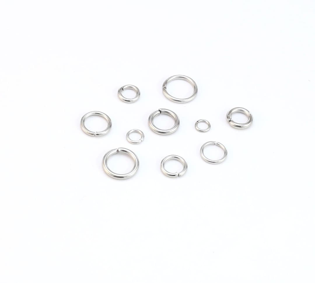 Jump Rings, Closed Circle Rings, 304 Stainless Steel Jump Ring, Flat ...