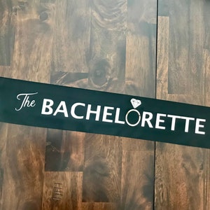 The Bachelorette Black Sash /The Bachelor inspired /  Bachelorette Party / Bride to Be / Gift / Party Favor / The Bachelor Theme