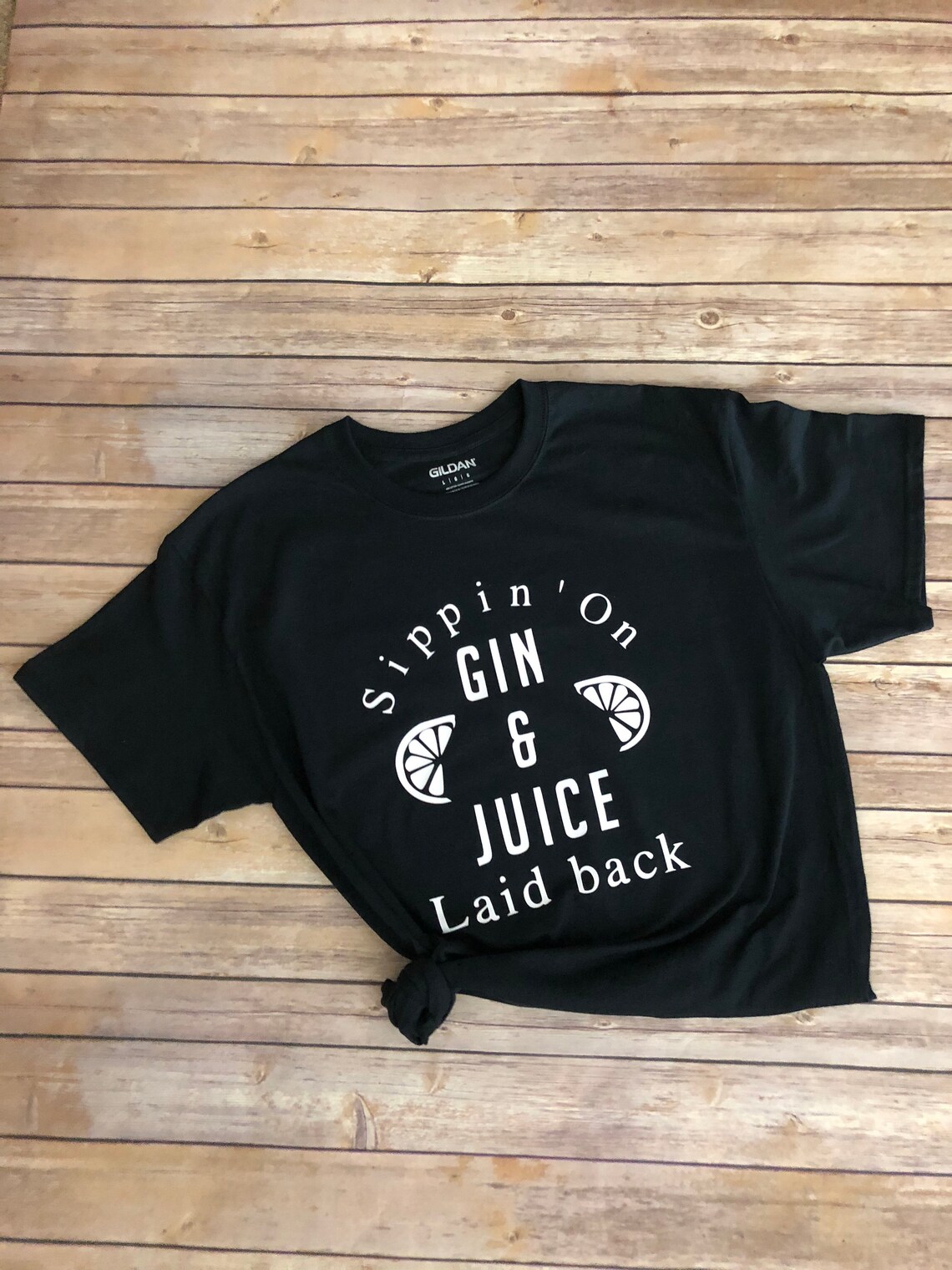 Sippin' on Gin & Juice Laid Back / Black Unisex Shirt / Etsy