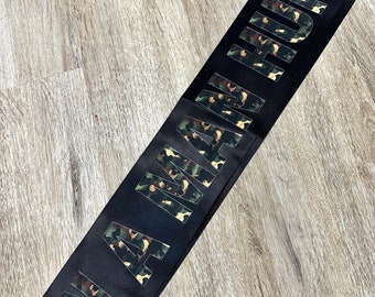 Camouflage sash/ the hunt is over bachelorette party / bride to be / bridesmaids / gift / a man hunt / decor / bridal shower / country
