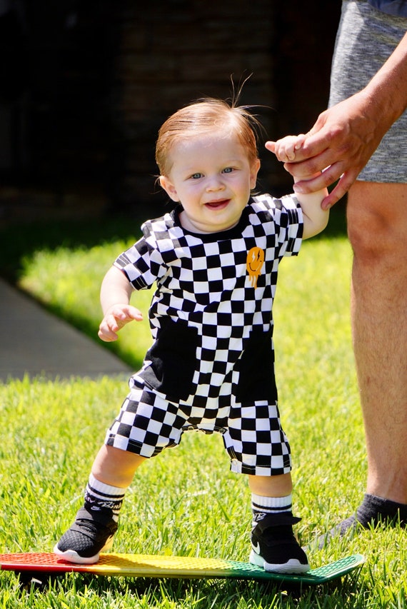 smiley face overalls