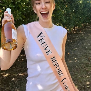 Veuve Before Vows / Thema vrijgezellenfeest / Aanstaande bruid / Cadeau / Bruidsdouche / Champagne / Thema / Veuve Clicquot / Sjerp / Gunst