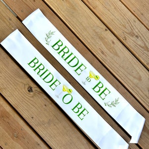 Bachelorette Party Bride to be Margarita Sash / Margs and Matrimony / Margs and Marriage / theme / gift / bridal shower / decor / lime