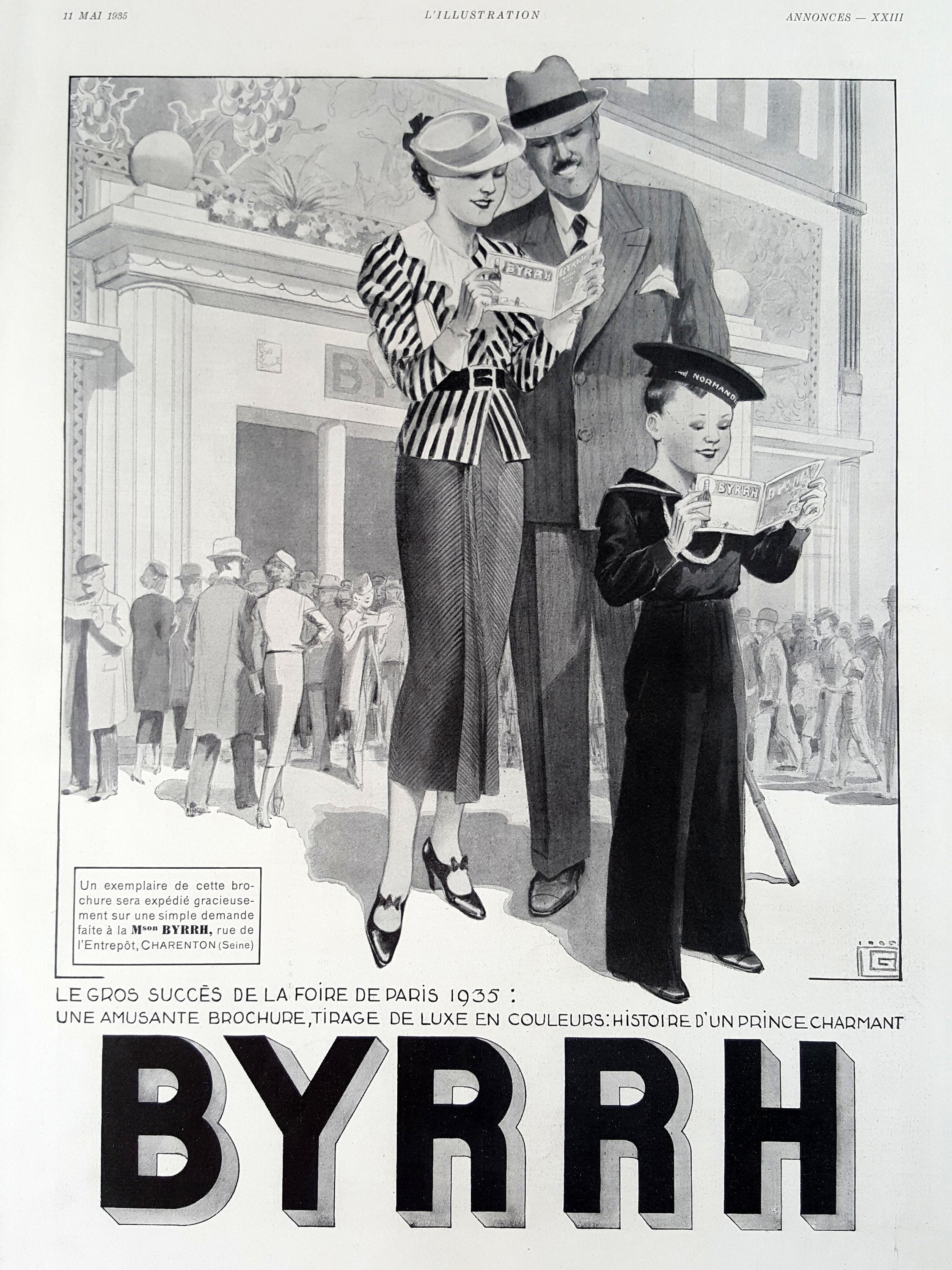 Publicitaire BYRRH impression originale illustration affiche | Etsy