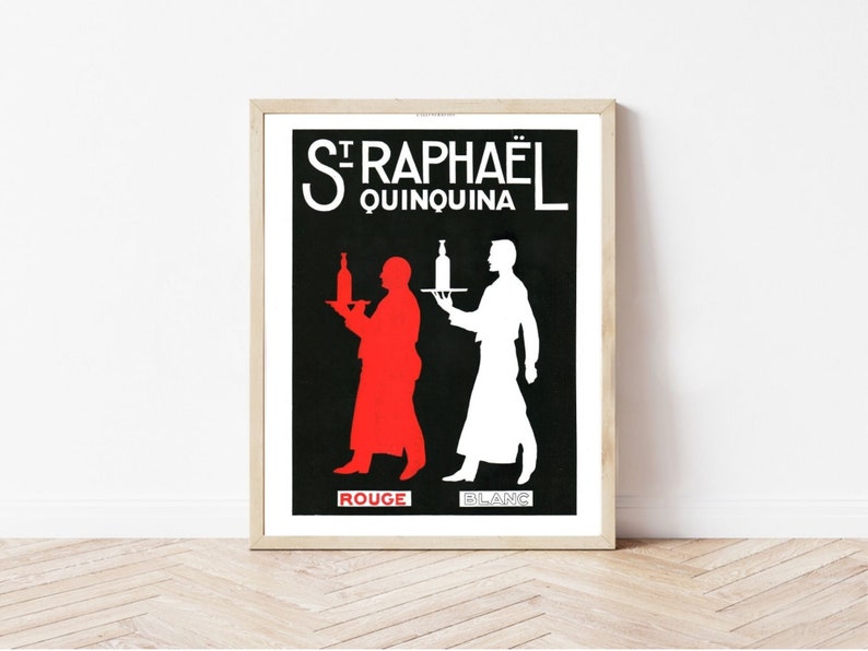 St. Raphael Aperitif Wine French Magazine Ad Vintage Etsy