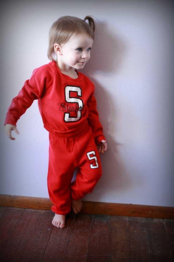 Stanford Vintage track suit/sweats (2t) *Price Red