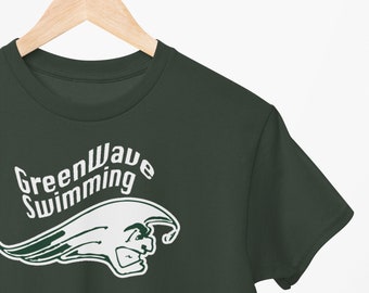 Green Wave Swimming Tee