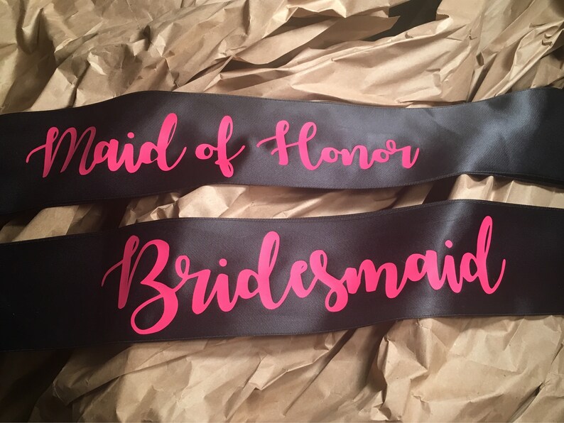 bridesmaid sashes funny