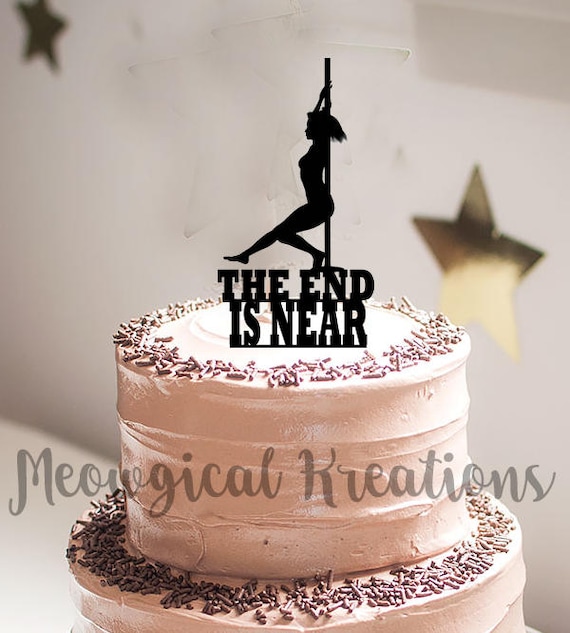 Items similar to Bachelorette Cake Topper/ Bachelor Cake/ Stripper Cake